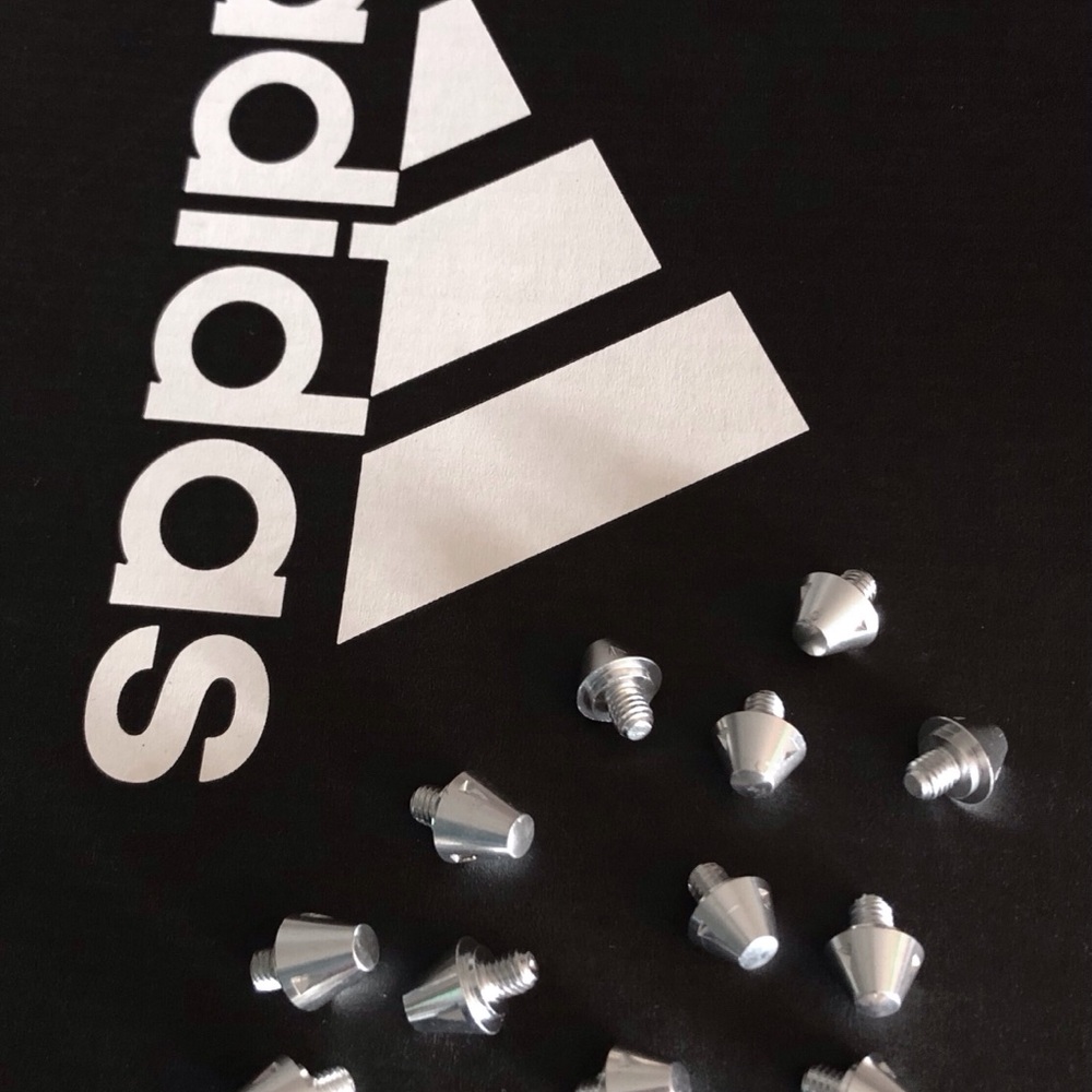 New! Full Set! Authentic Adidas SG Soccer Conical Metal Studs/Cleats Soft Ground